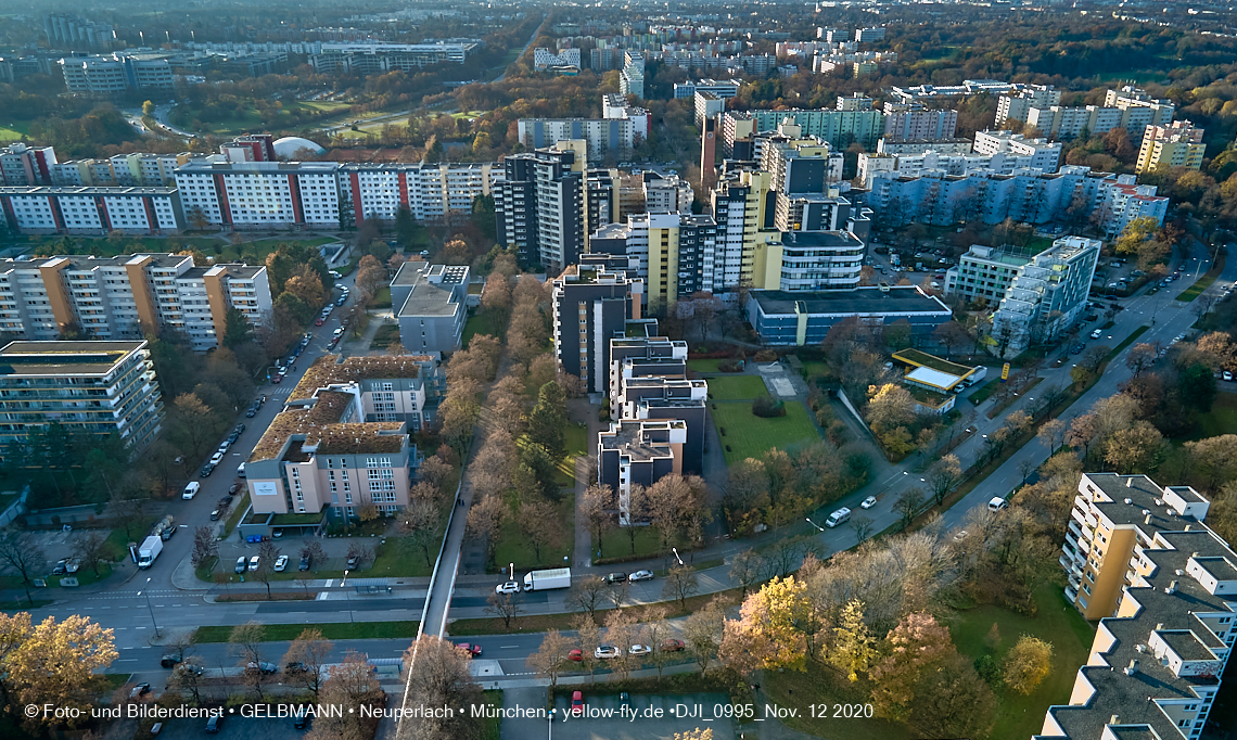 12.11./09.11.2020 - Marx-Zentrum und Umgebung am Karl-Marx-Ring in Neuperlach